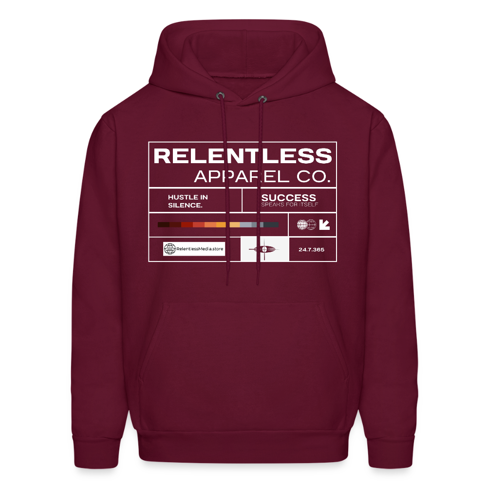 Relentless Essentials Unisex Hoodie – Relentless Classics - burgundy