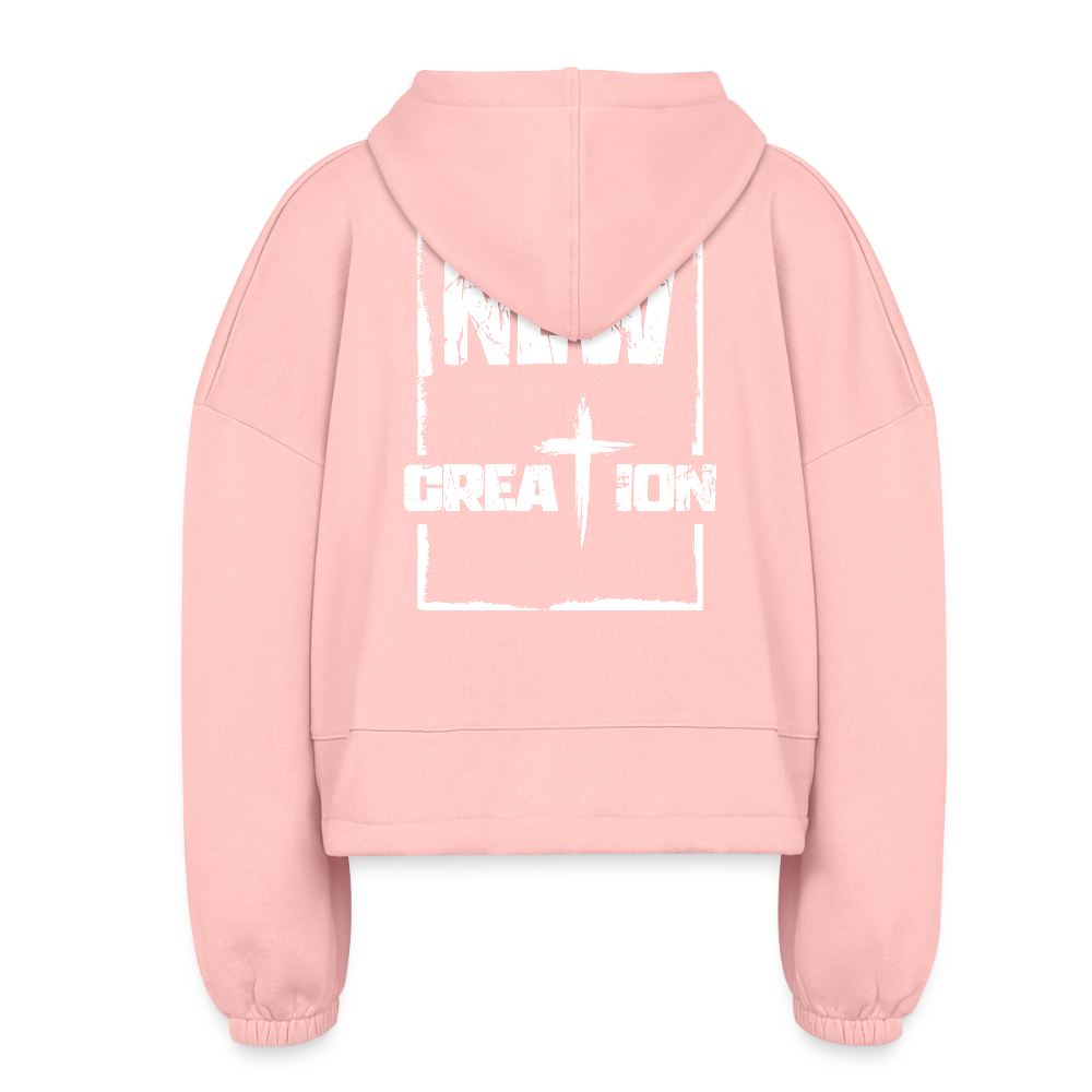 NEW CREATION – Women’s Cropped Hoodie - light pink