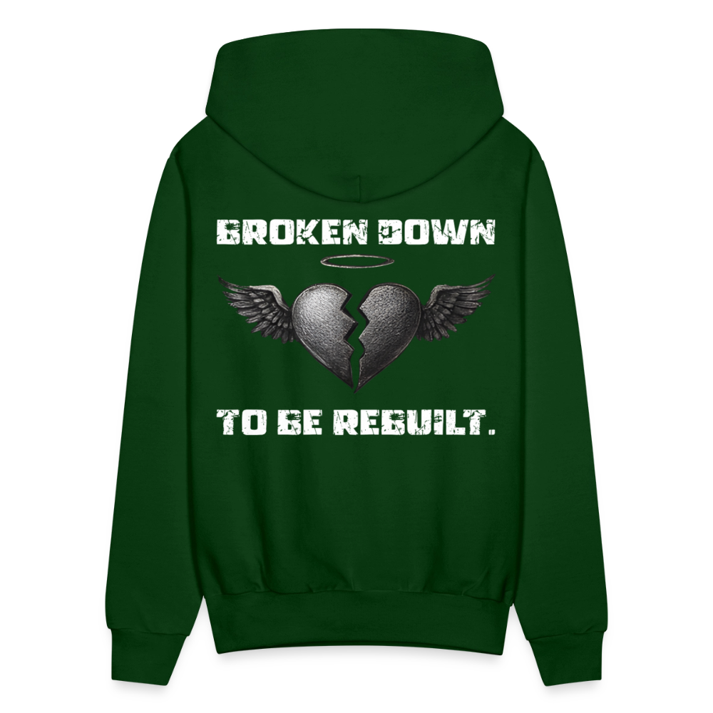 BROKEN TO BE REBUILT – Unisex Hoodie - forest green
