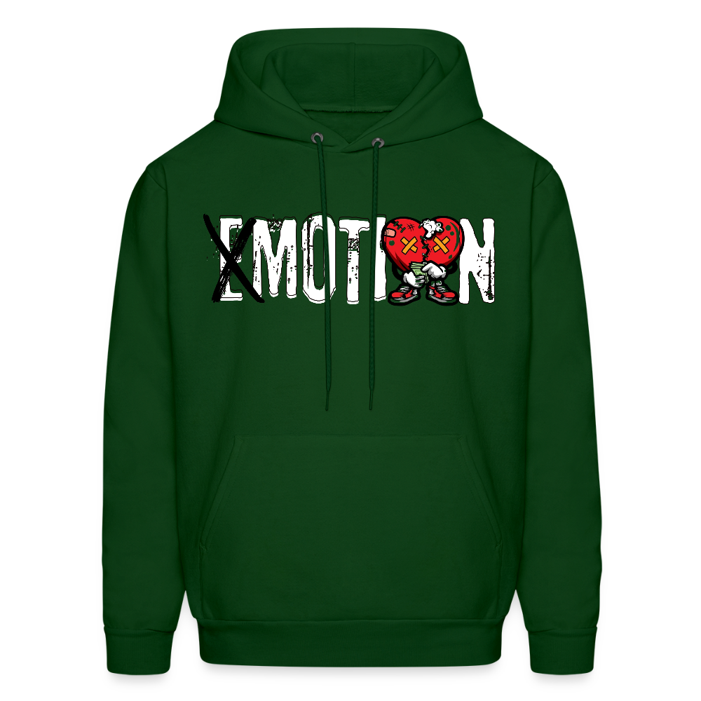 No Emotions Unisex Hoodie – Relentless Classics - forest green
