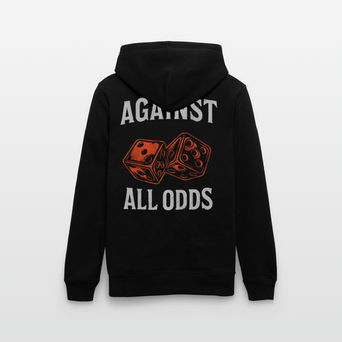 Against All Odds – Heavyweight Unisex Hoodie - black