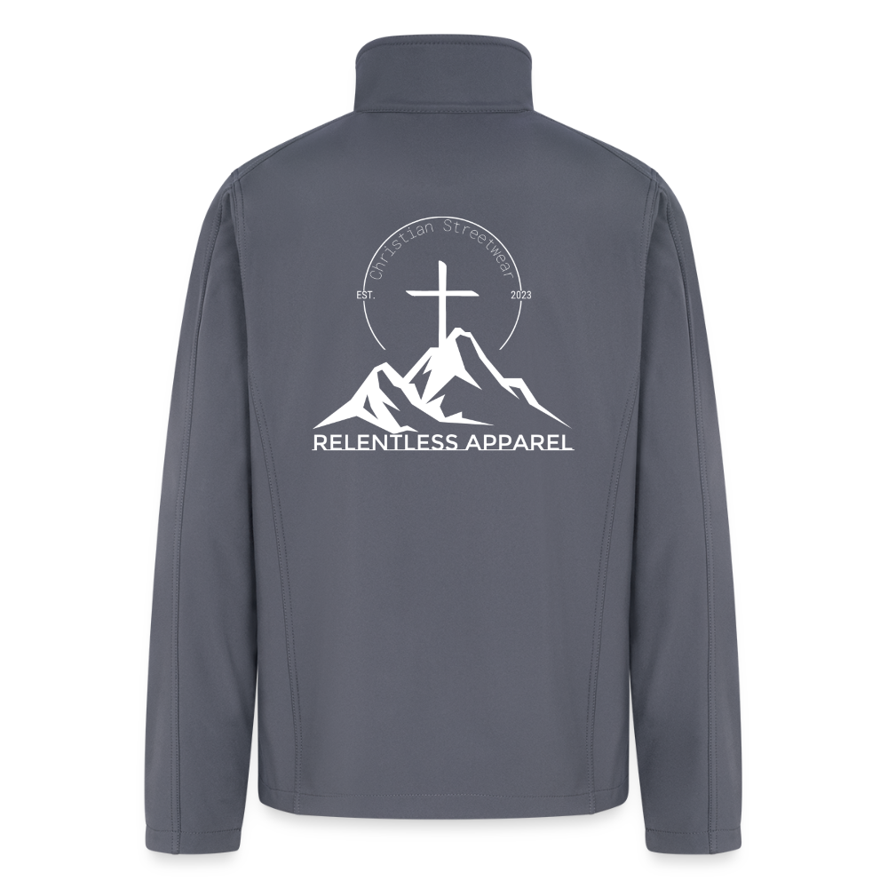 RELENTLESS LOGO – Men’s Soft Shell Jacket - gray