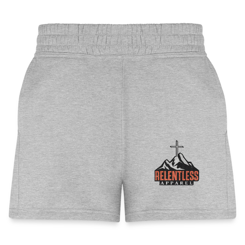 Season 02 Logo – Women's Jogger Shorts - heather gray
