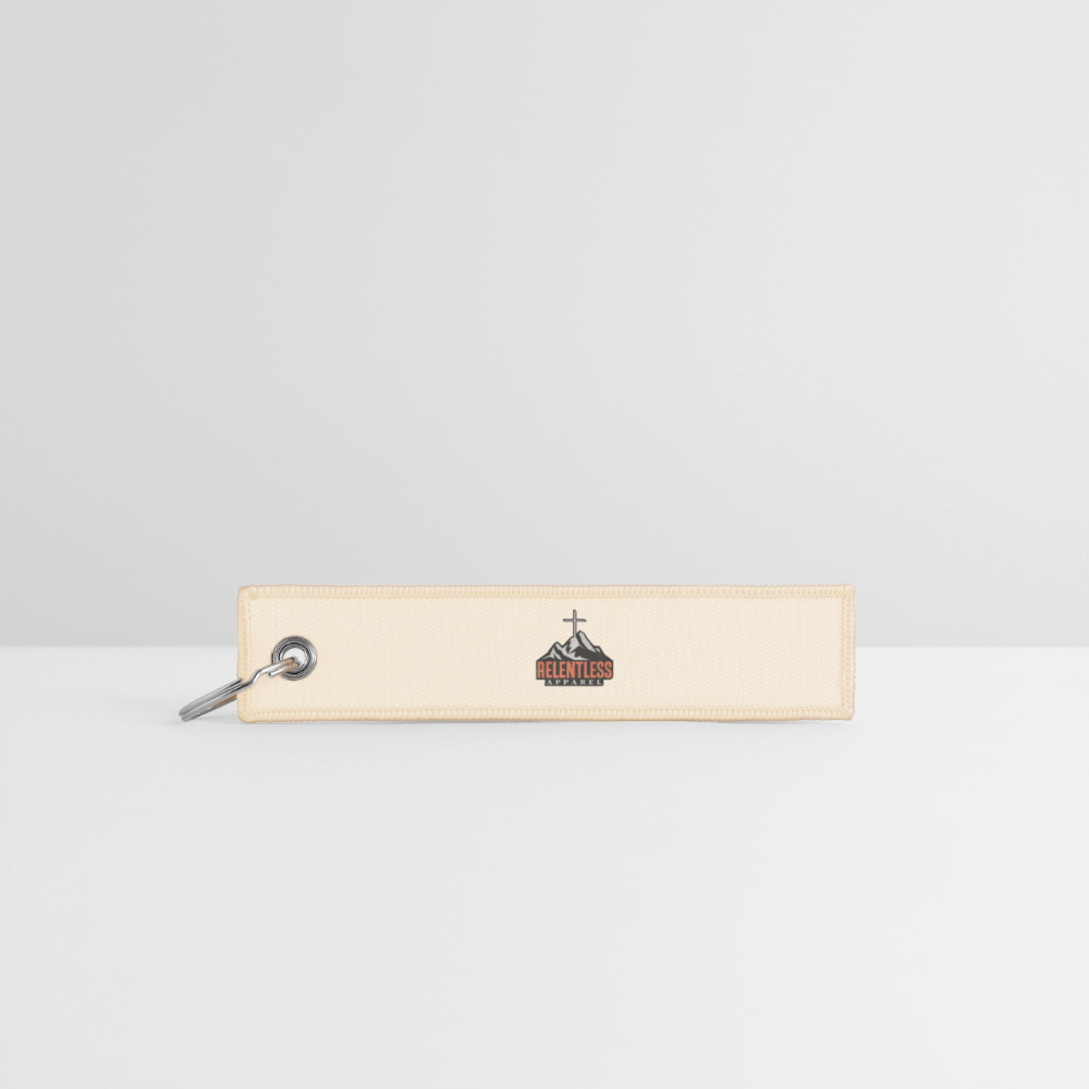 Season 02 Logo – Jet Tag Keychain - creme