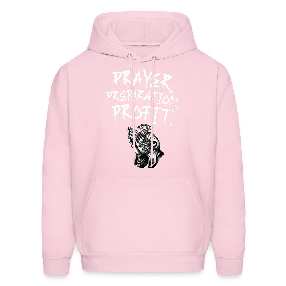 Prayer, Preparation, Profit Unisex Hoodie – Relentless Classics - pale pink