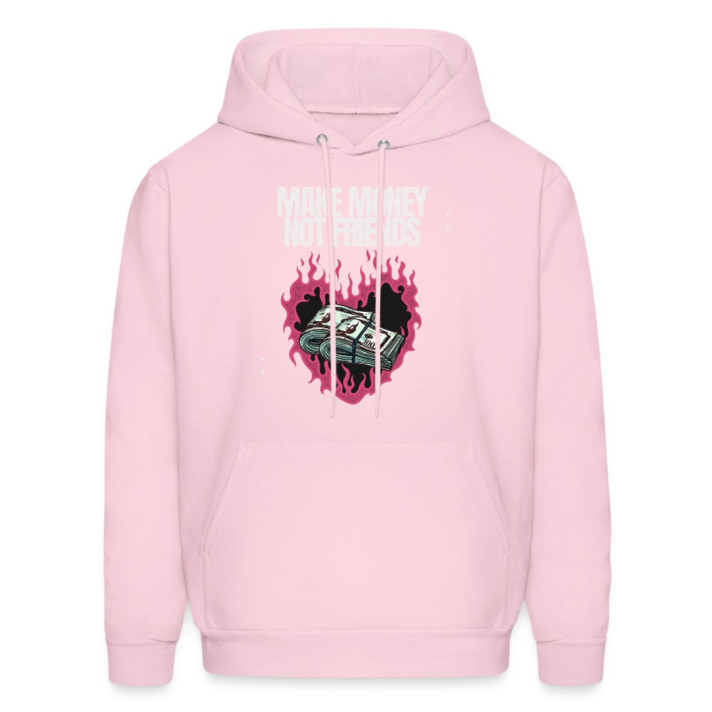 Make Money Not Friends Unisex Hoodie – Relentless Classics - pale pink