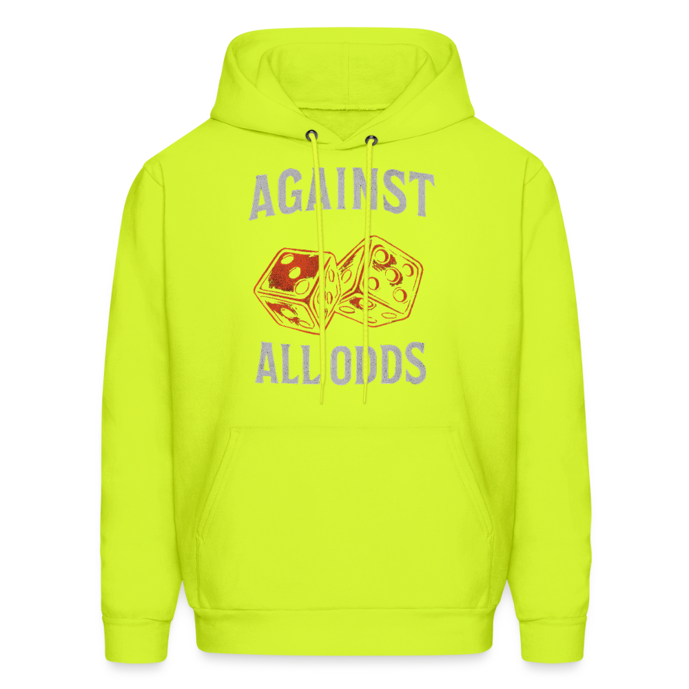 Against All Odds Unisex Hoodie – Relentless Classics - safety green