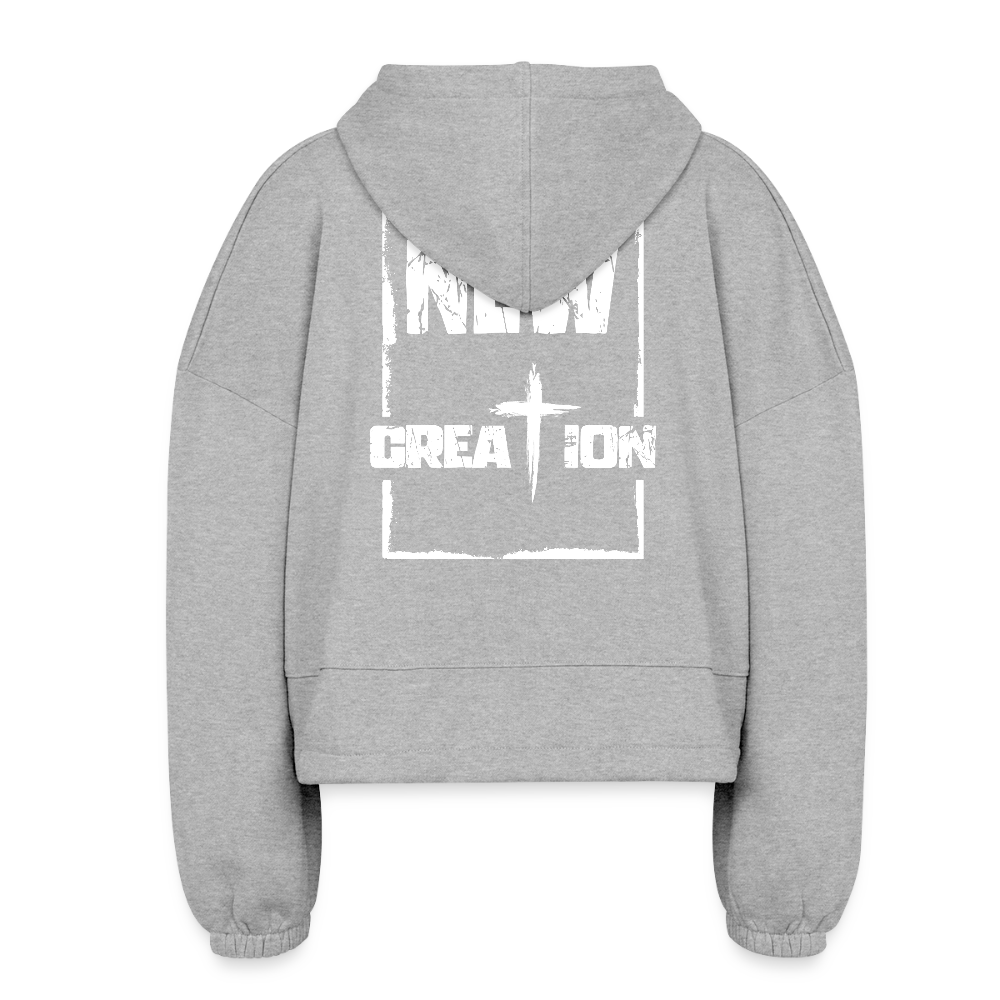 NEW CREATION – Women’s Cropped Hoodie - heather gray
