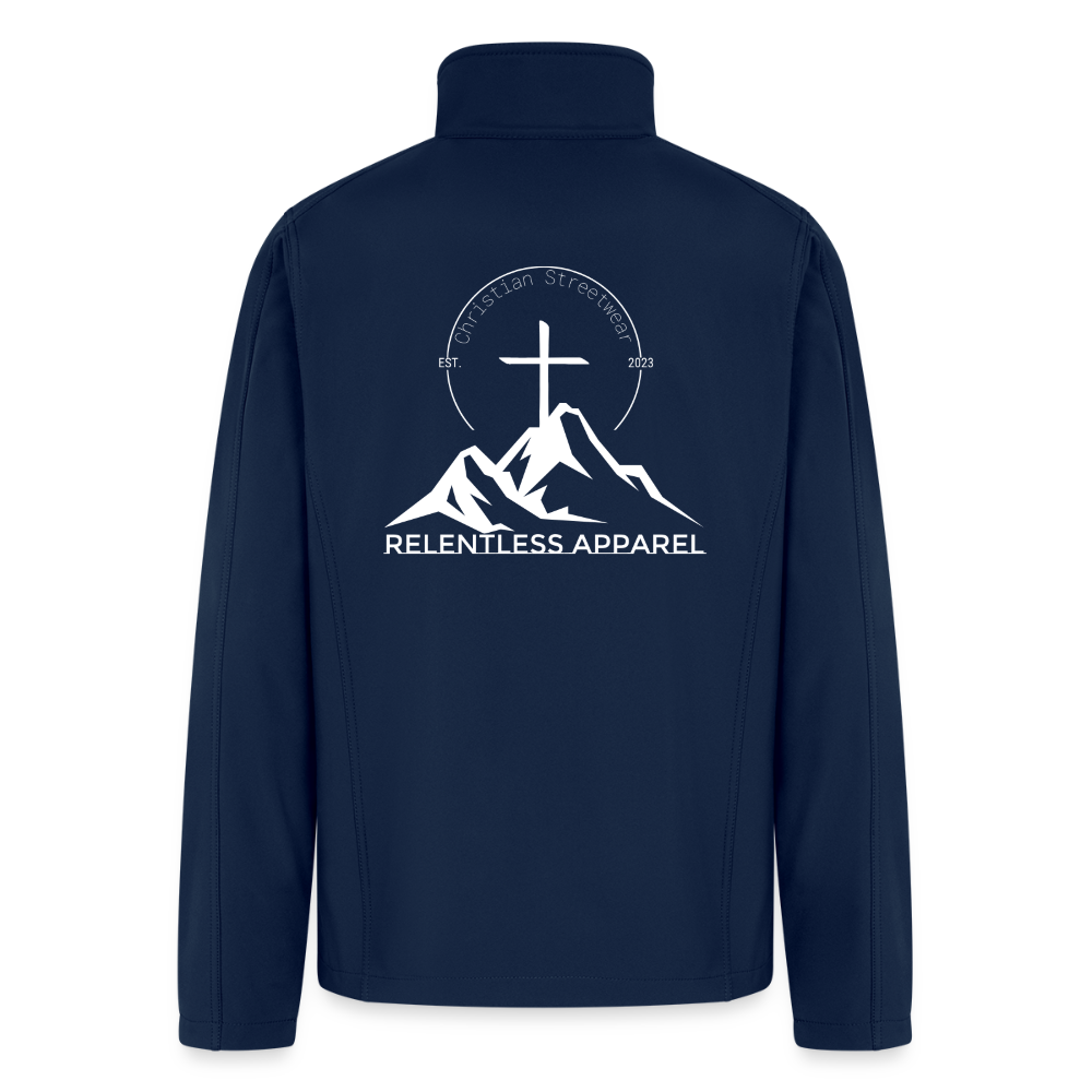 RELENTLESS LOGO – Men’s Soft Shell Jacket - navy
