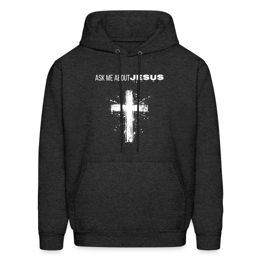 Ask Me About Jesus Unisex Hoodie – Relentless Classics - charcoal grey