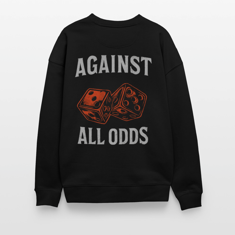 Against All Odds – Heavyweight Unisex Sweatshirt - black