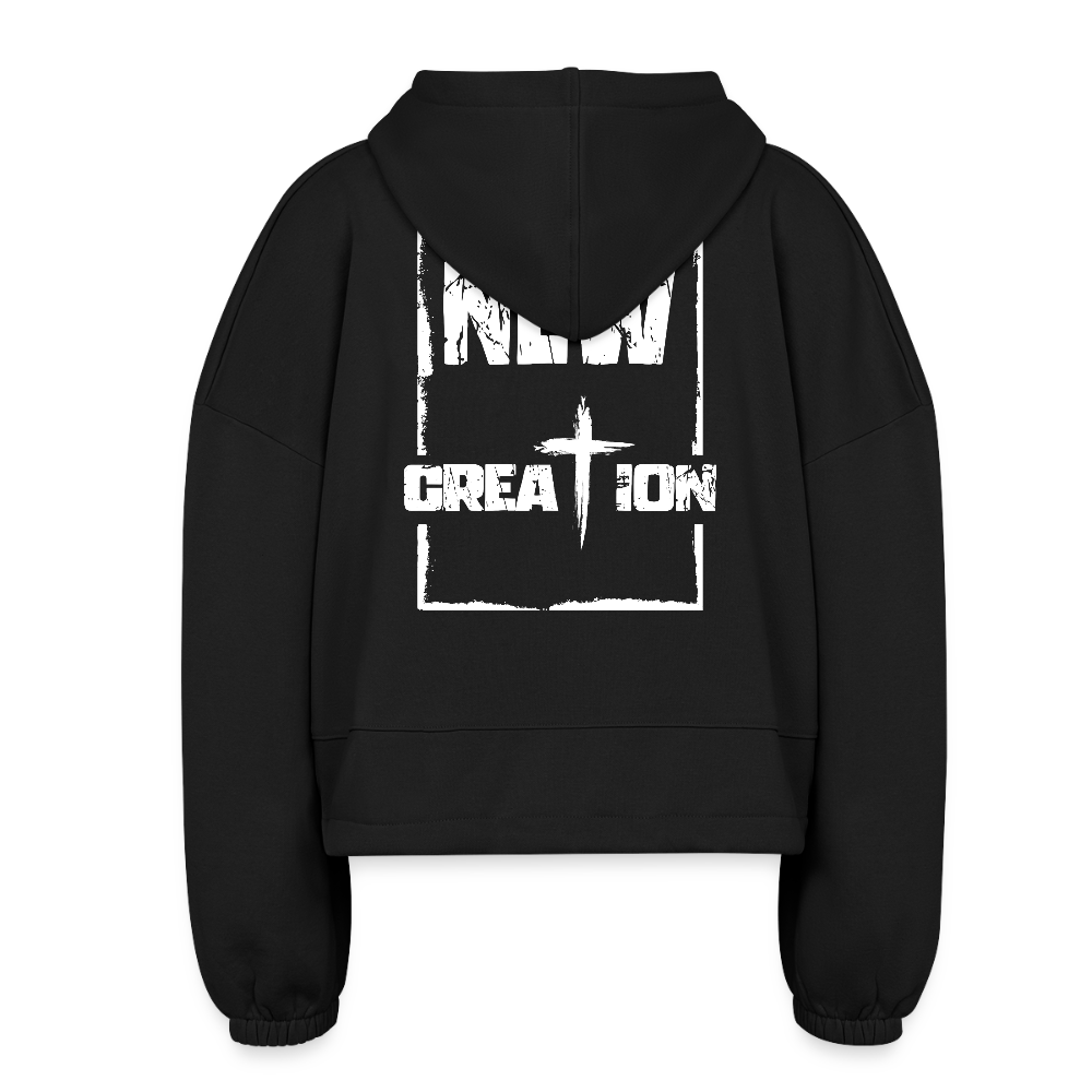 NEW CREATION – Women’s Cropped Hoodie - black