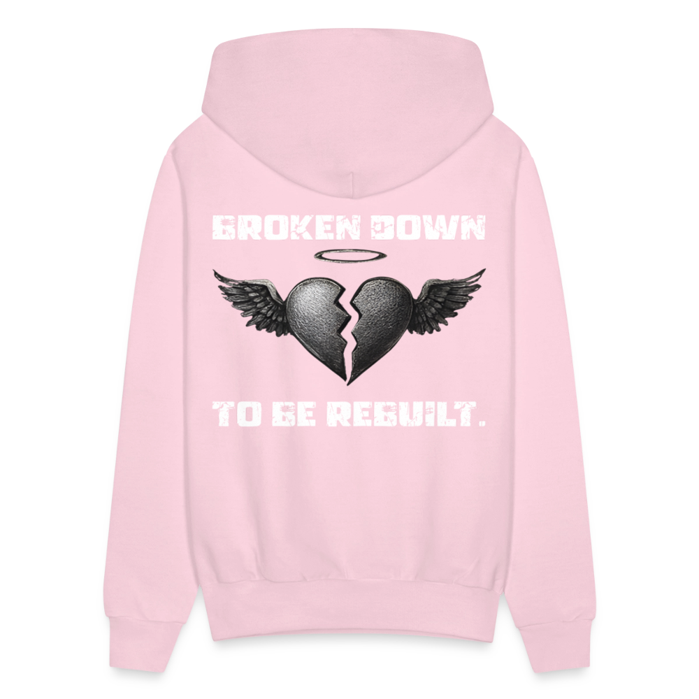 BROKEN TO BE REBUILT – Unisex Hoodie - pale pink