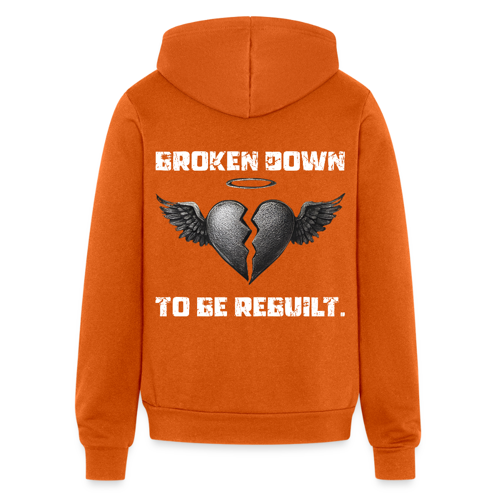 BROKEN TO BE REBUILT – Full Zip Hoodie - autumn