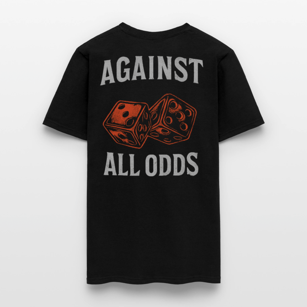 Against All Odds – Heavyweight Unisex T-Shirt - black