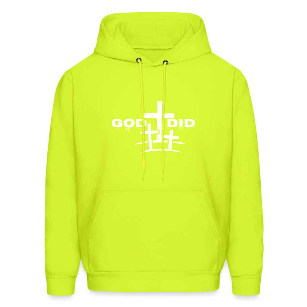 God Did Unisex Hoodie – Relentless Classics - safety green
