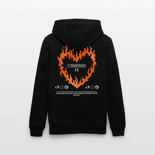2 Corinthians 4:8 – Heavyweight Unisex Hoodie - black