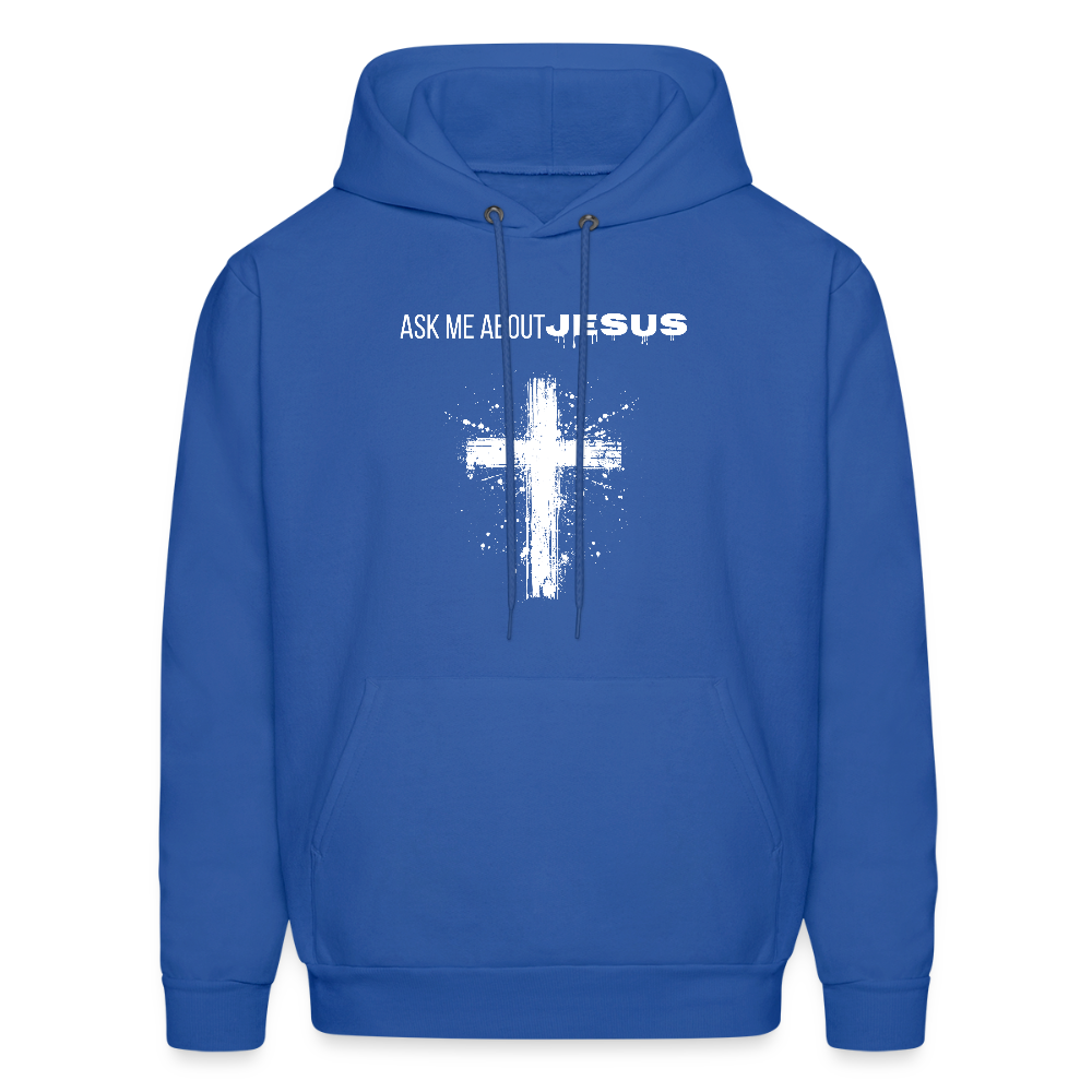 Ask Me About Jesus Unisex Hoodie – Relentless Classics - royal blue