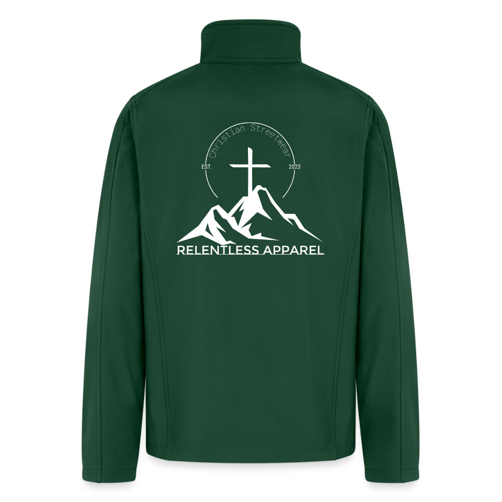 RELENTLESS LOGO – Men’s Soft Shell Jacket - forest green