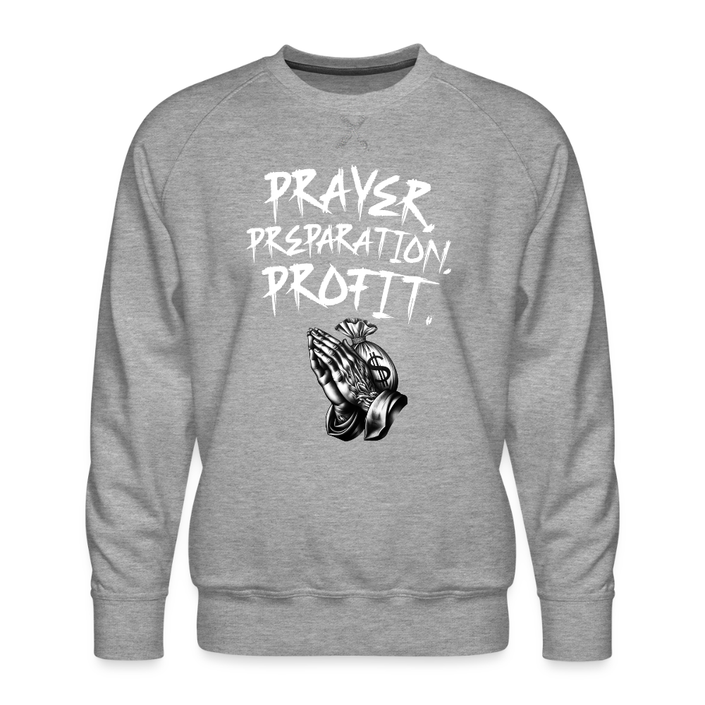 Prayer, Preparation, Profit Unisex Sweatshirt – Relentless Classics - heather grey