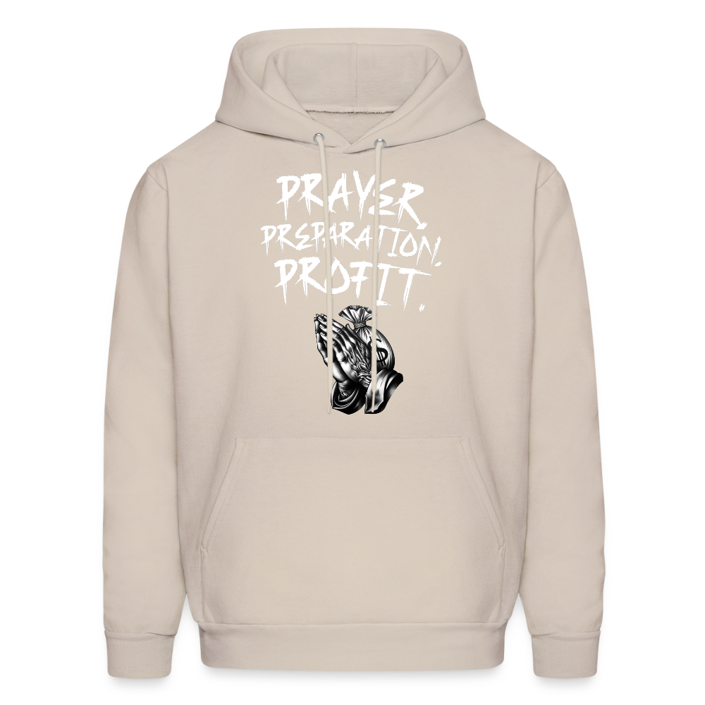 Prayer, Preparation, Profit Unisex Hoodie – Relentless Classics - Sand