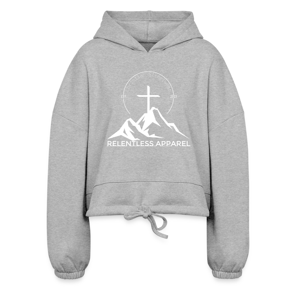 NEW CREATION – Women’s Cropped Hoodie - heather gray