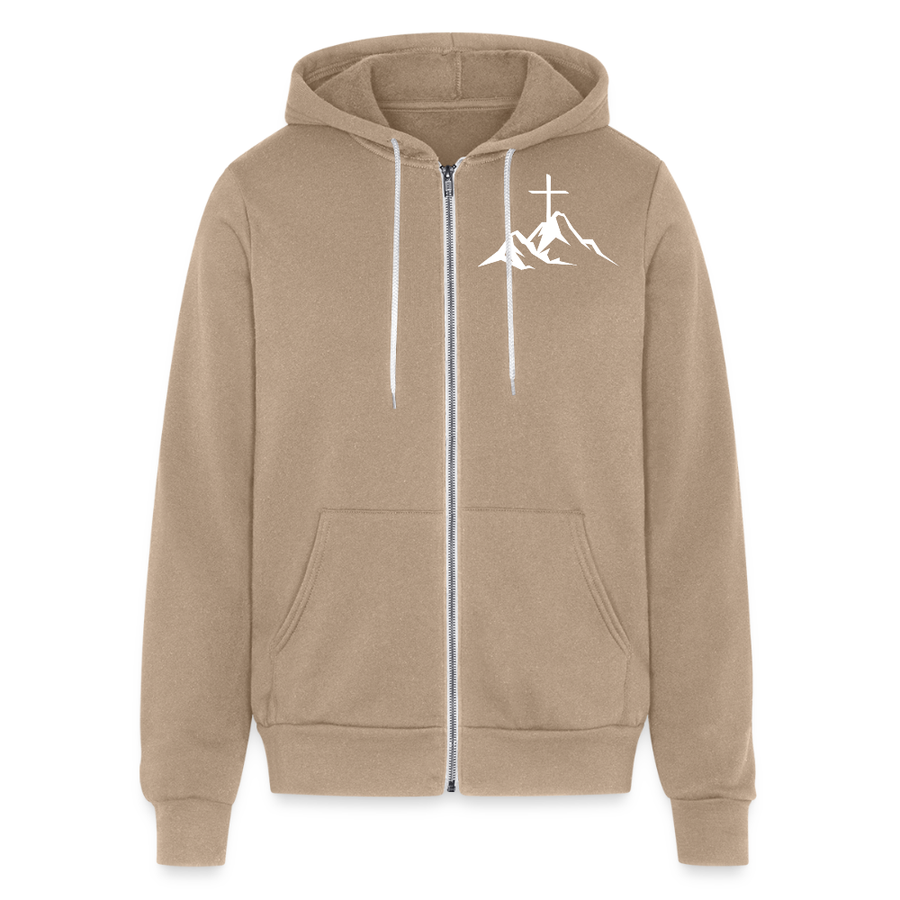 NO CHAINS REMAIN – Full Zip Hoodie - tan