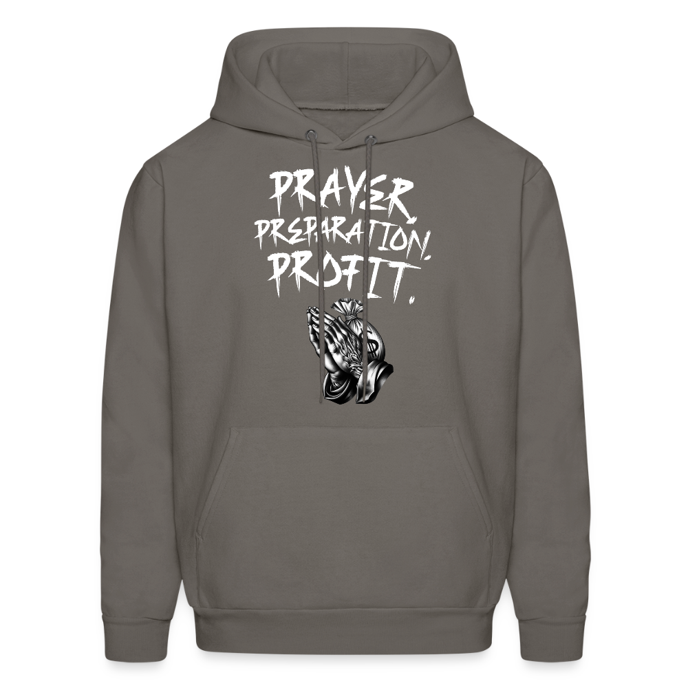Prayer, Preparation, Profit Unisex Hoodie – Relentless Classics - asphalt gray