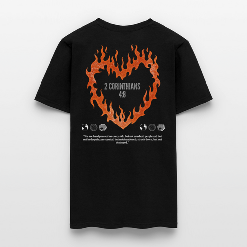 2 Corinthians 4:8 – Heavyweight Unisex T-Shirt - black