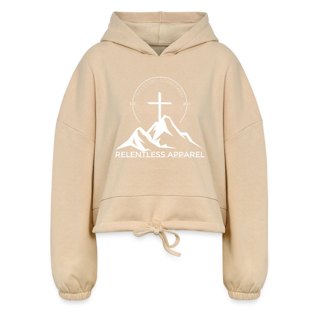 NEW CREATION – Women’s Cropped Hoodie - nude