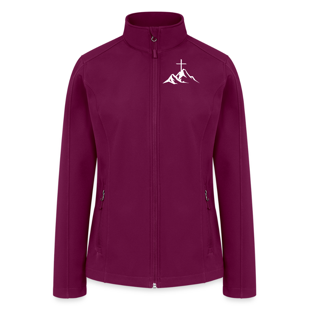 RELENTLESS LOGO – Women’s Soft Shell Jacket - raspberry