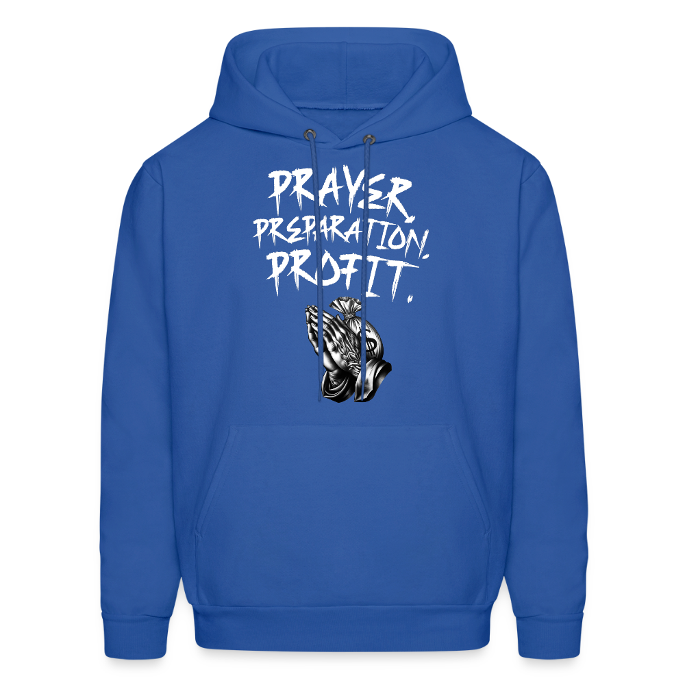 Prayer, Preparation, Profit Unisex Hoodie – Relentless Classics - royal blue