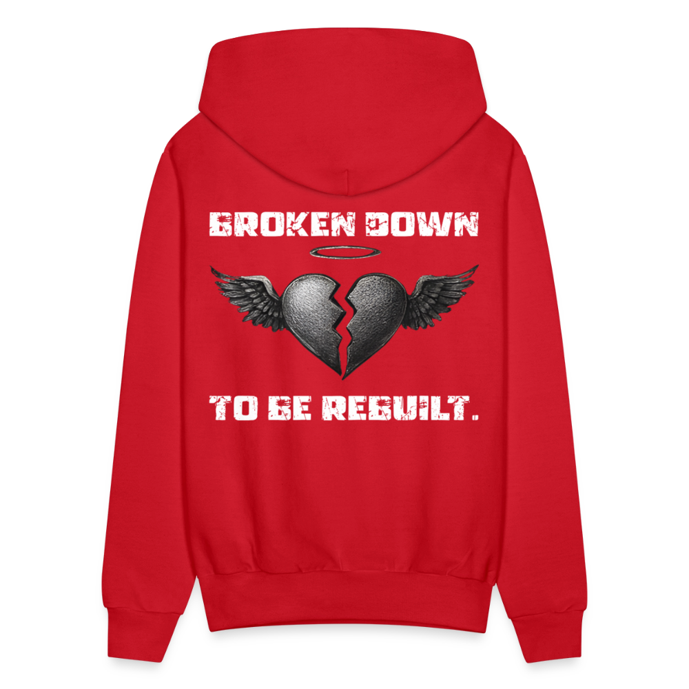 BROKEN TO BE REBUILT – Unisex Hoodie - red