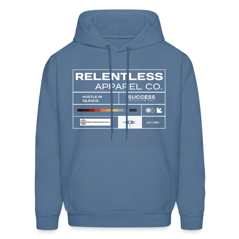 Relentless Essentials Unisex Hoodie – Relentless Classics - denim blue