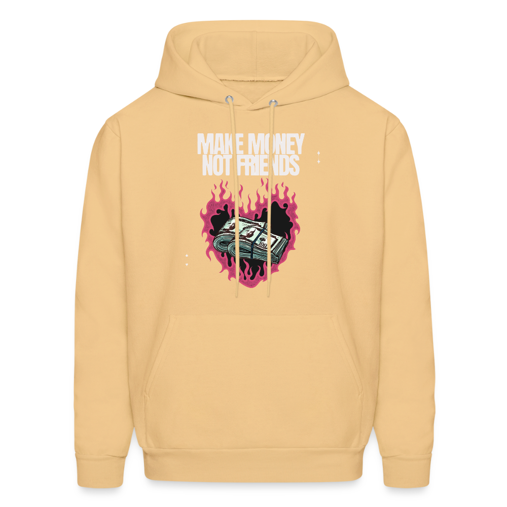 Make Money Not Friends Unisex Hoodie – Relentless Classics - light gold 
