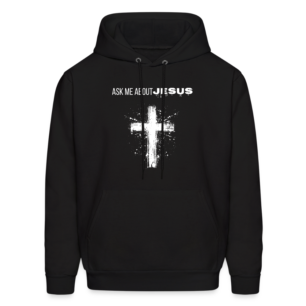 Ask Me About Jesus Unisex Hoodie – Relentless Classics - black