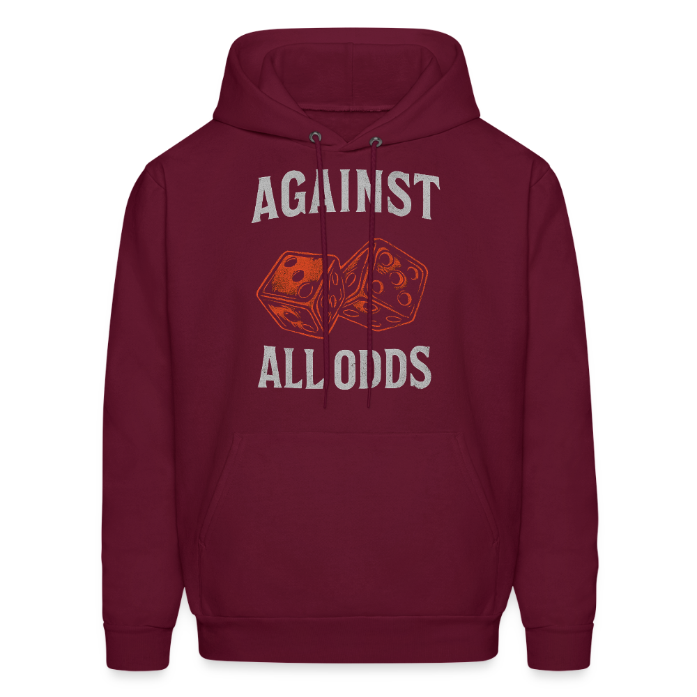 Against All Odds Unisex Hoodie – Relentless Classics - burgundy