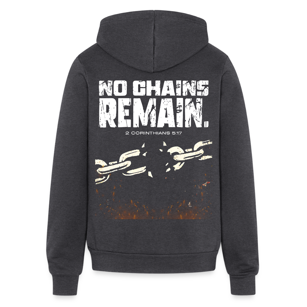 NO CHAINS REMAIN – Full Zip Hoodie - charcoal grey