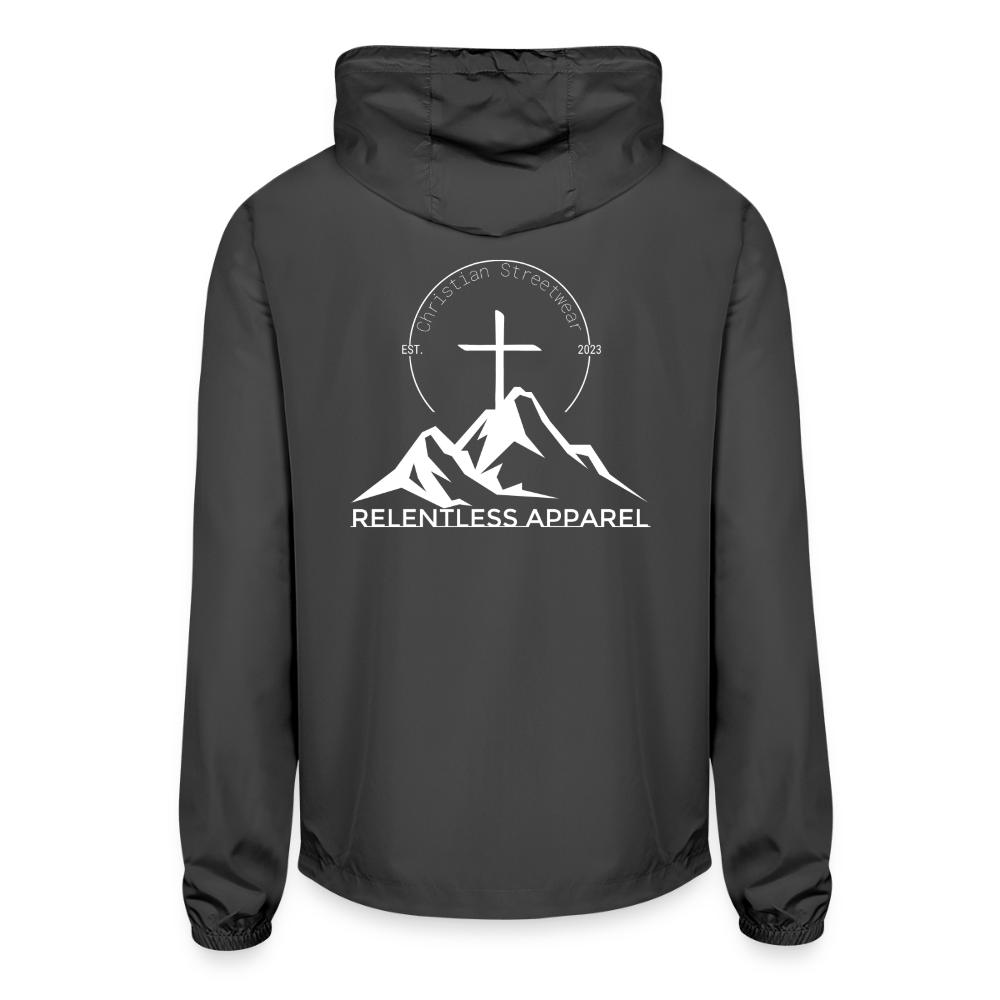 RELENTLESS LOGO – Lightweight Windbreaker Jacket - graphite