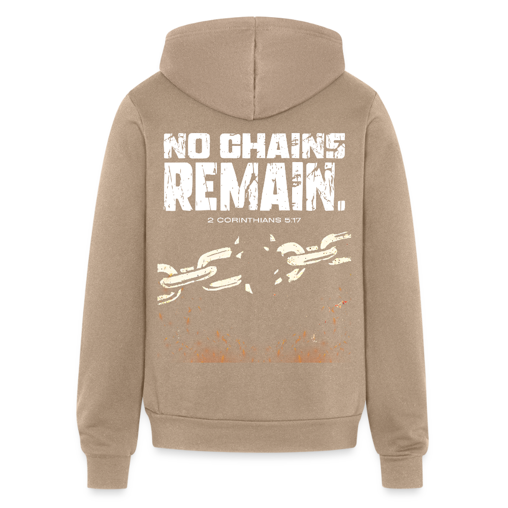 NO CHAINS REMAIN – Full Zip Hoodie - tan
