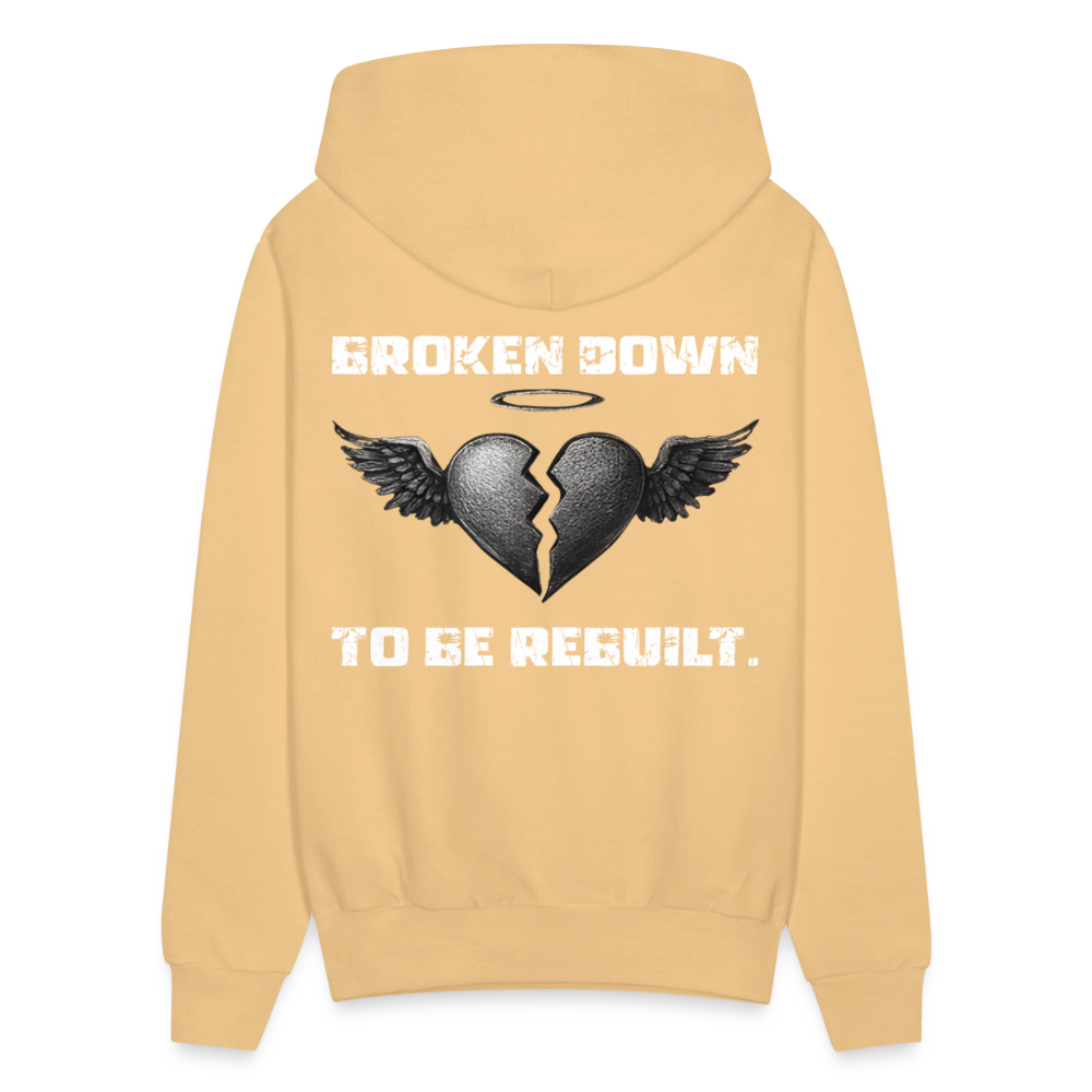 BROKEN TO BE REBUILT – Unisex Hoodie - light gold 