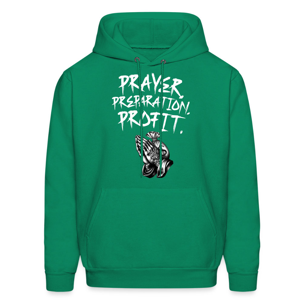 Prayer, Preparation, Profit Unisex Hoodie – Relentless Classics - kelly green