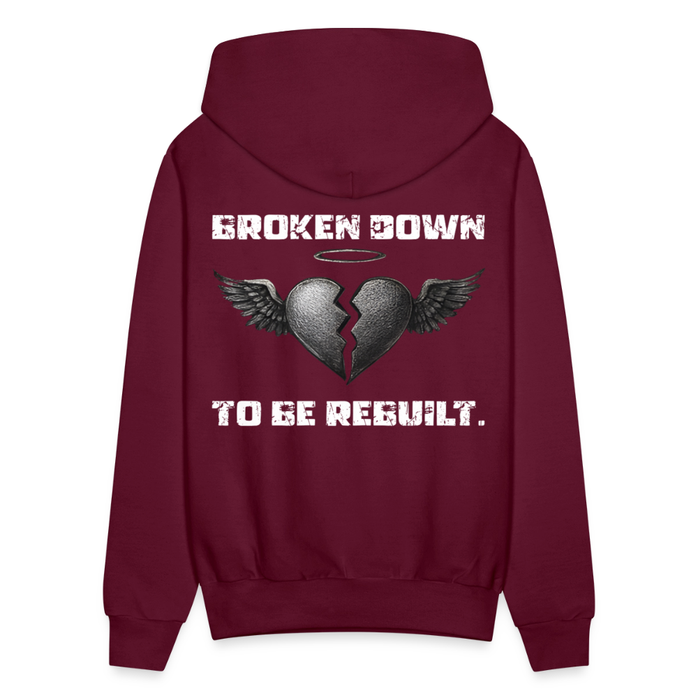 BROKEN TO BE REBUILT – Unisex Hoodie - burgundy